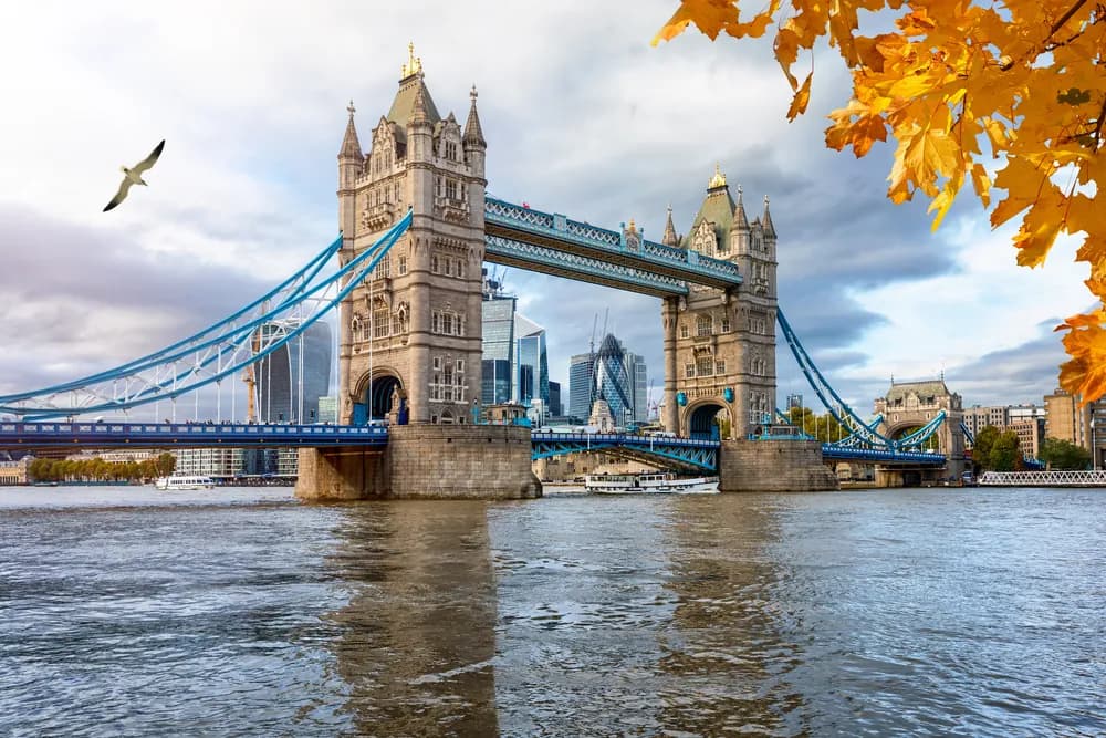 Tower Bridge over the River Thames, a short walk from the Tower of London