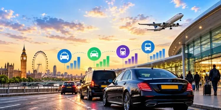 London Airport Transfer Statistics 2026: 60 Facts on Minicabs, Private Hire and How Passengers Reach the Airport